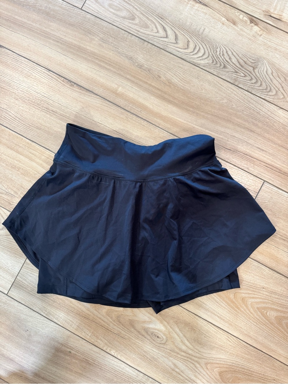 Old Navy Black Circle Skater Active Skort